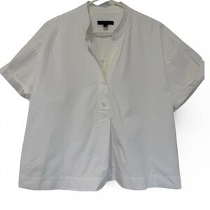 Banana Republic White Short Sleeve Top